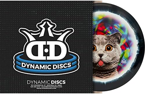 דיסקים דינמיים DYEMAX TRIPPIN KITTY DISC GROF GOLF | נהג Fairway Fairway של פריסבי | דיסק גולף יתר על המידה | עיצוב